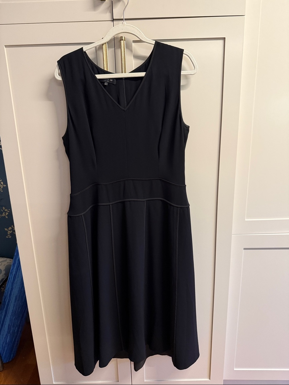 Lafayette 148 Black Sleeveless Fit & Flare Dress